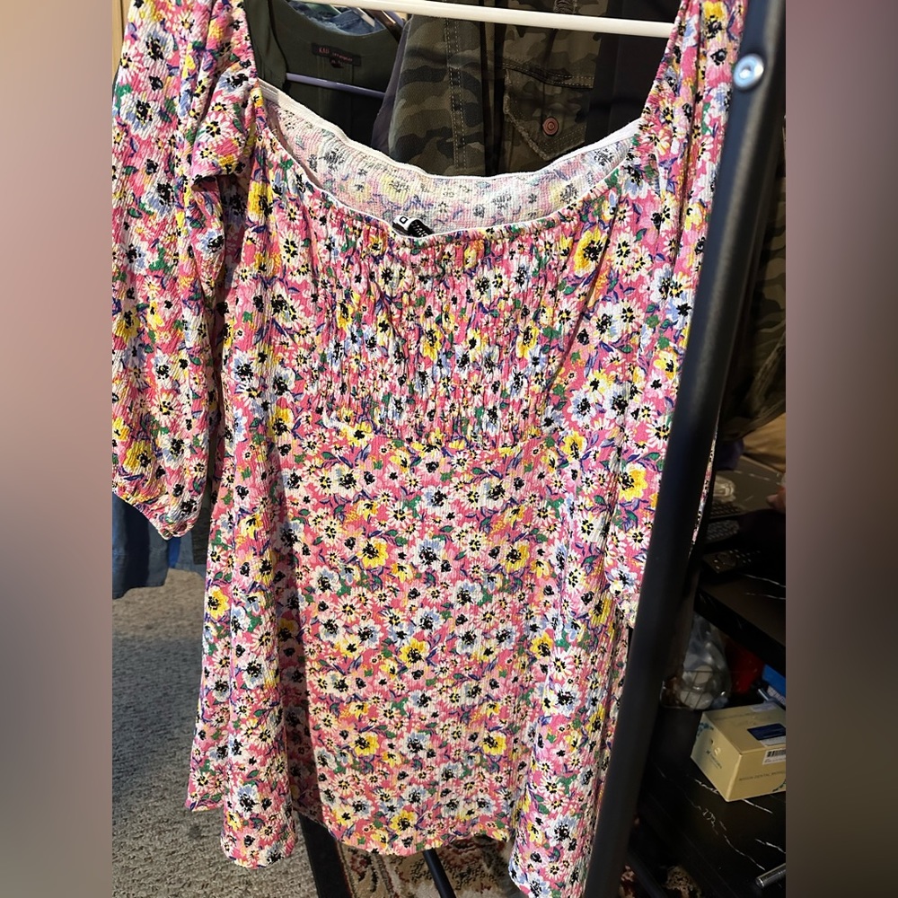 Pink floral h&m dress. Super cute and comfortable